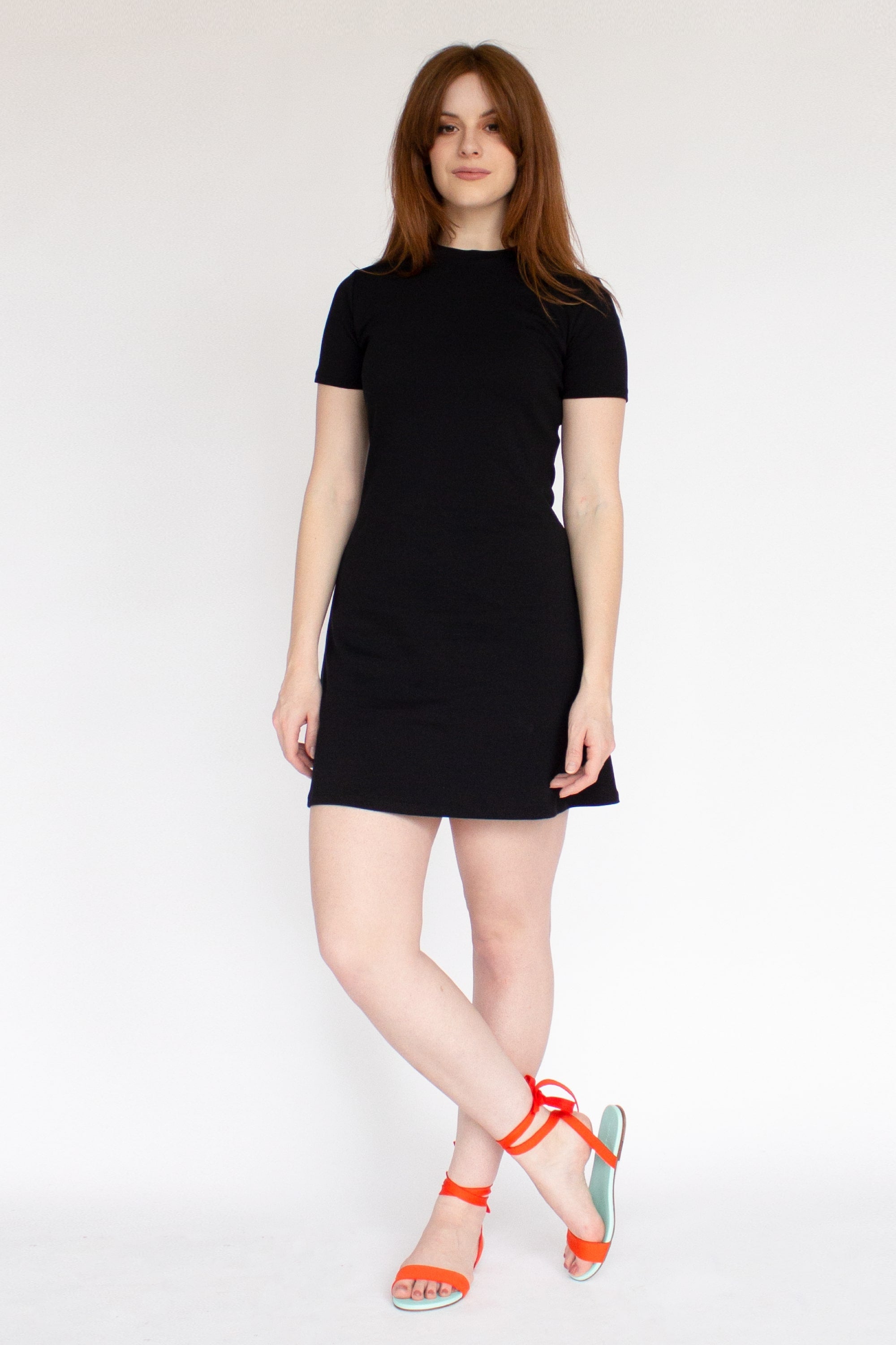 Black BCI Cotton T-shirt Dress