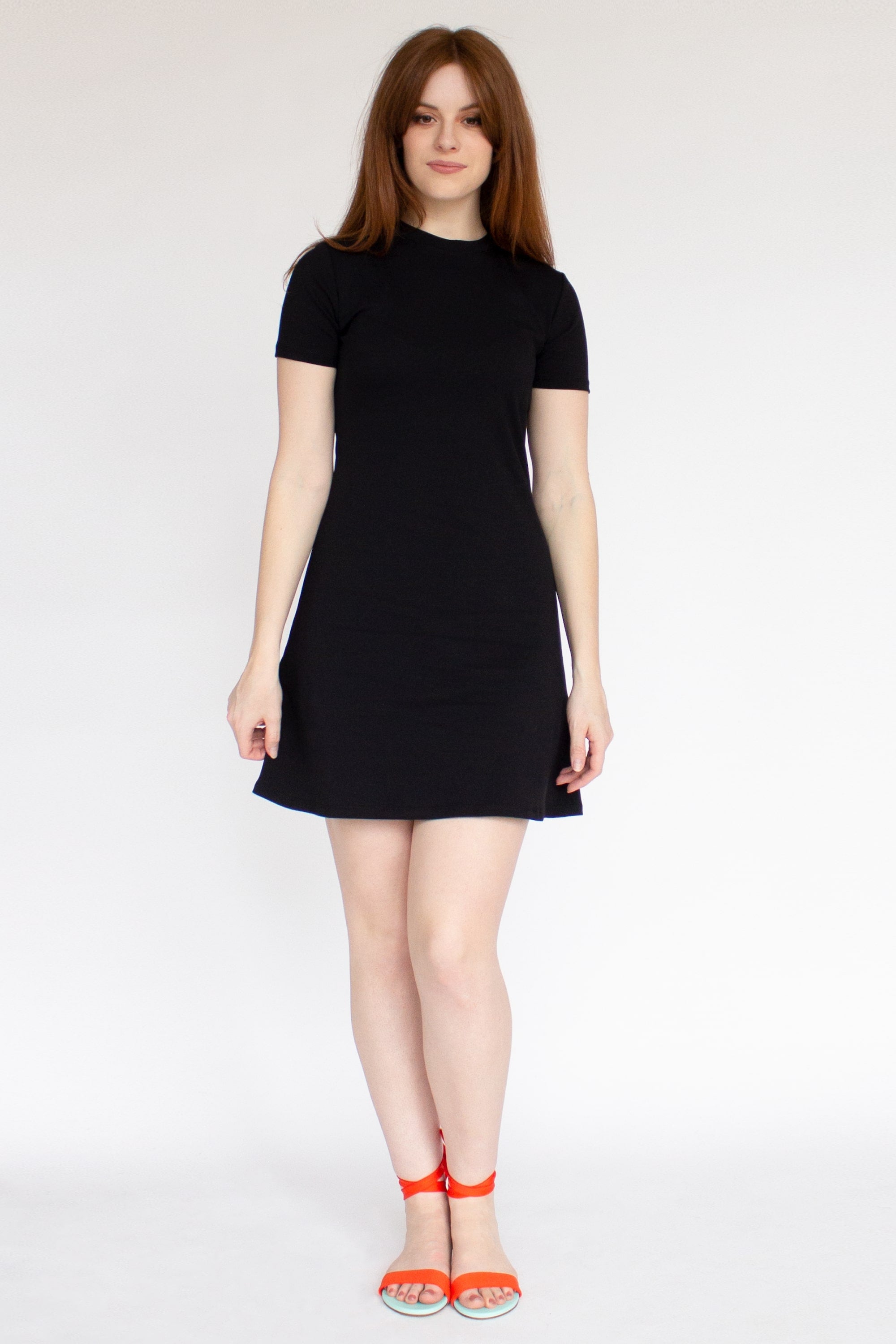 Black BCI Cotton T-shirt Dress