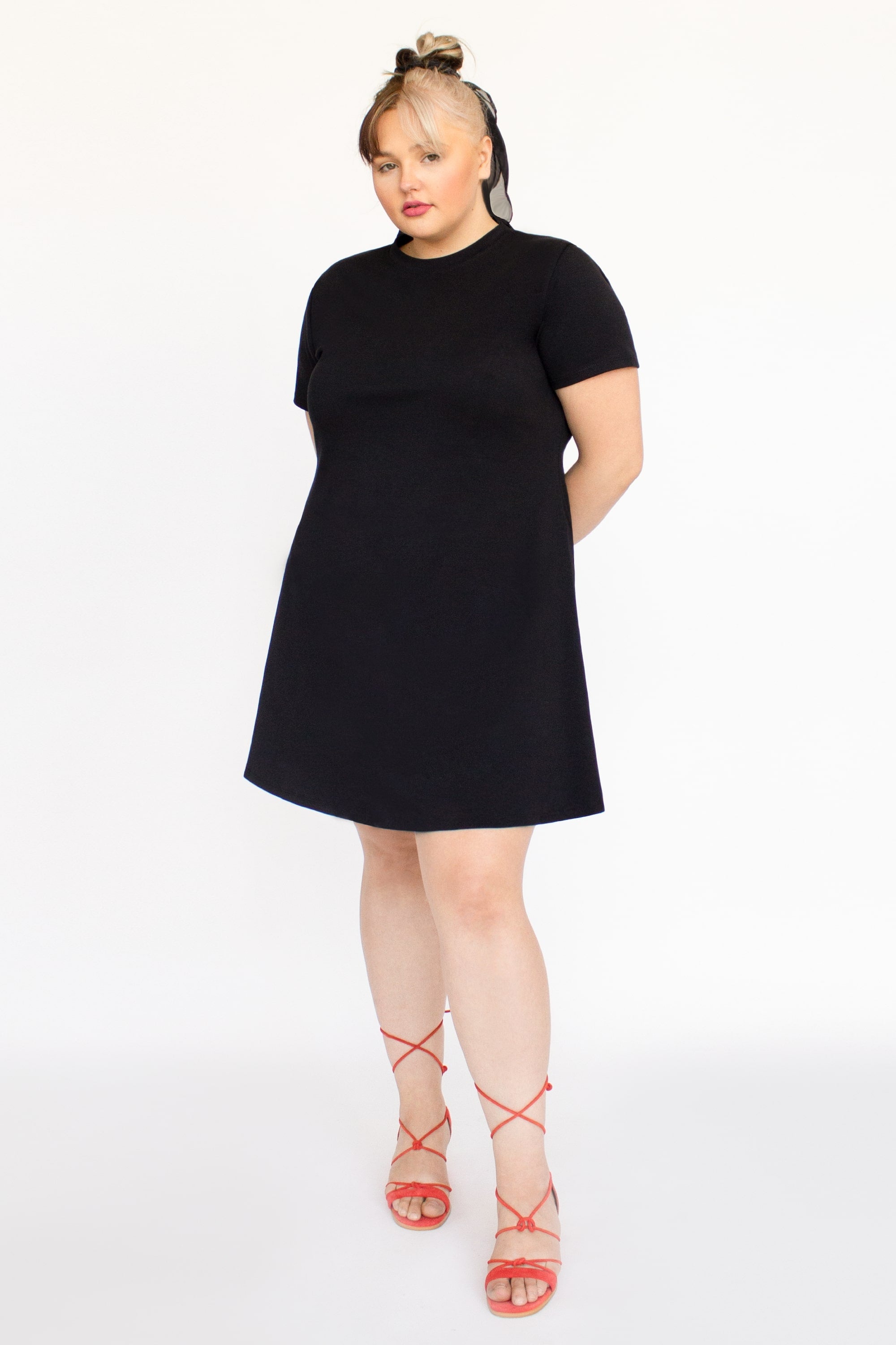 Black BCI Cotton T-shirt Dress