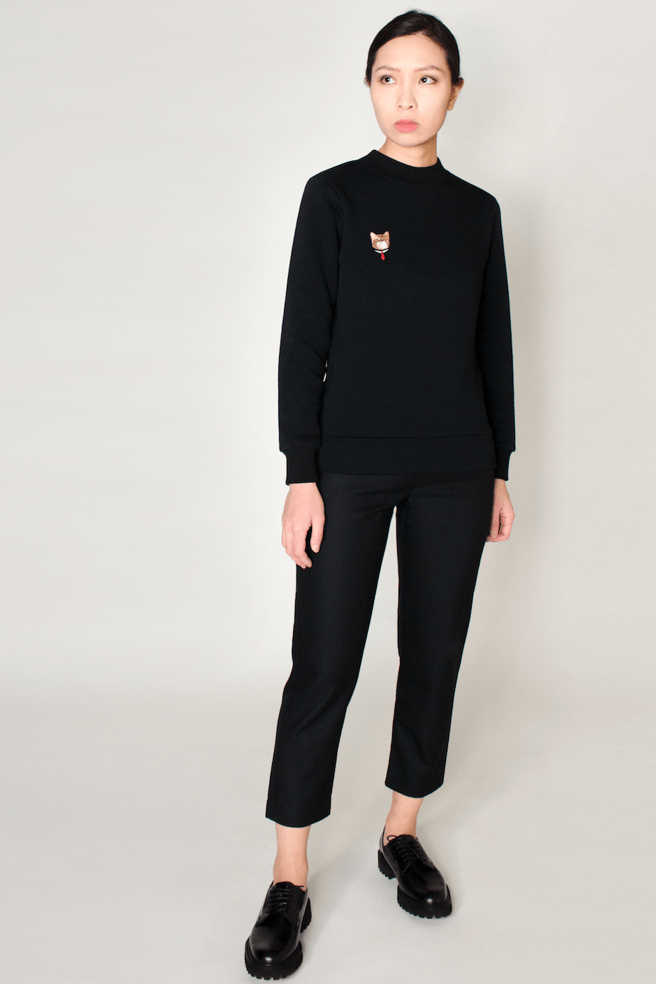 GOTS Certified Organic Cotton Sweatshirt -- Business Cat
