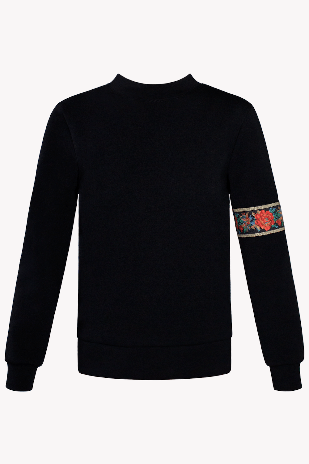 Floral Band Sweatshirt GOTS Certified Organic Cotton