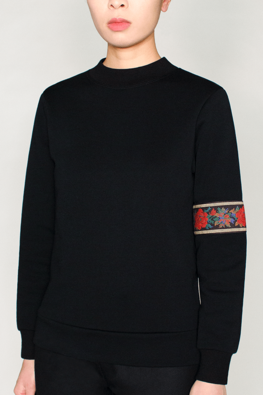 GOTS Certified Organic Cotton Sweatshirt -- Floral Band