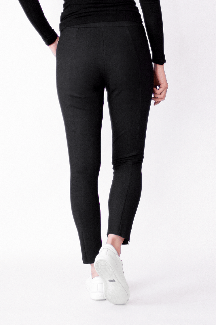 Black Cigarette Pants with pockets side YKK zippers