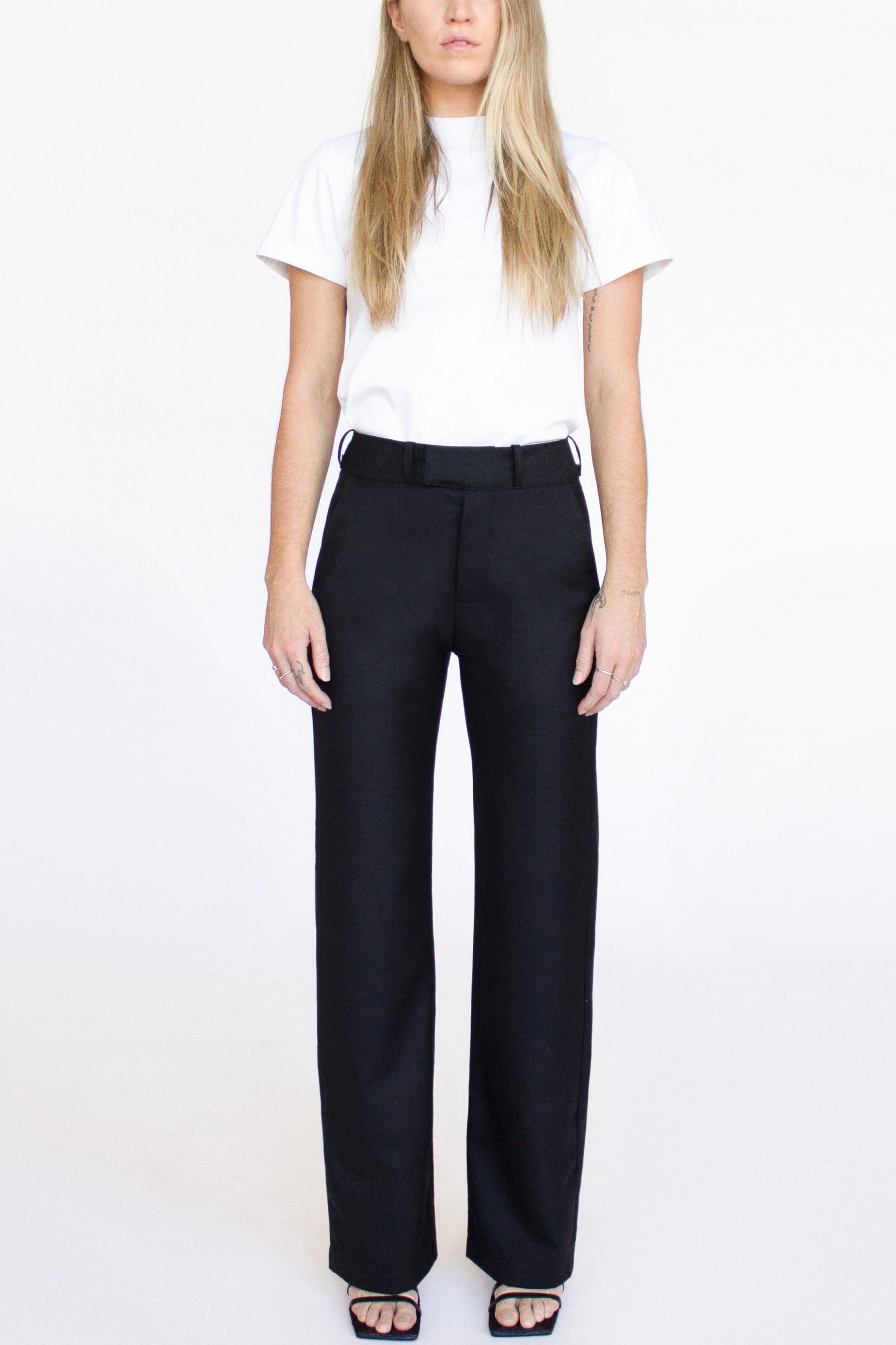 Machine Washable Wool Wide Leg Women Pants